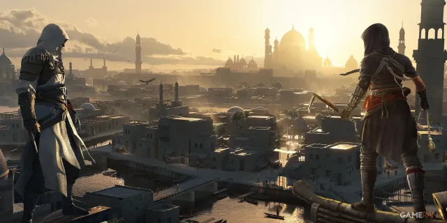 تصویر مقایسه پارکور Assassin's Creed Shadows با AC Mirage