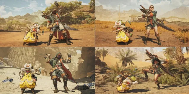 تصویر راهنمای ارسال پیام و ابراز احساسات در Monster Hunter Wilds