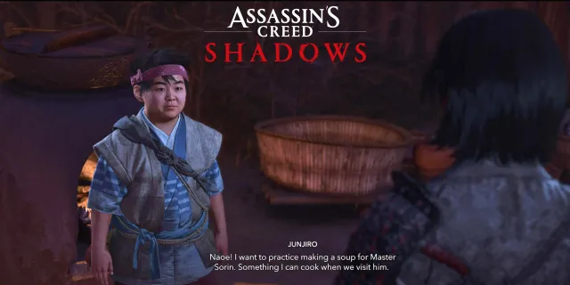 تصویر راهنمای ماموریت سوپ برای سورین در Assassin’s Creed Shadows