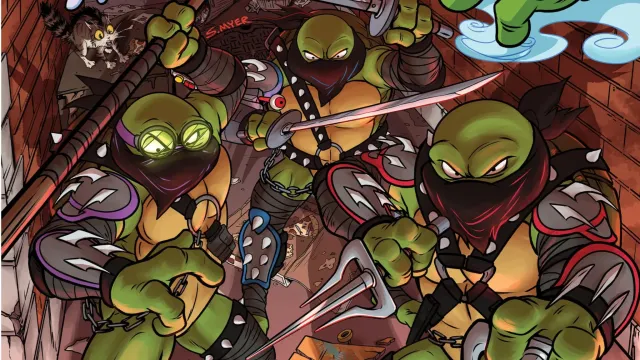 تصویر TMNT در حال تبدیل شدن به لاک پشت های تاریک Doppelgangers