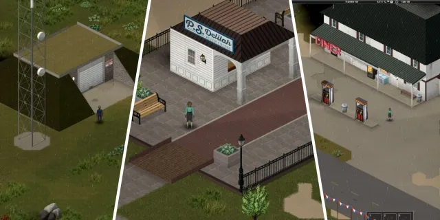 تصویر بهترین مکان های پایه در بیلد 42 در Project Zomboid