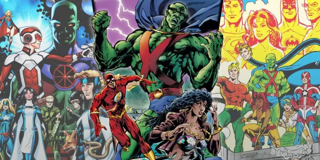 تصویر همه تیم های Justice League به رهبری Martian Manhunter