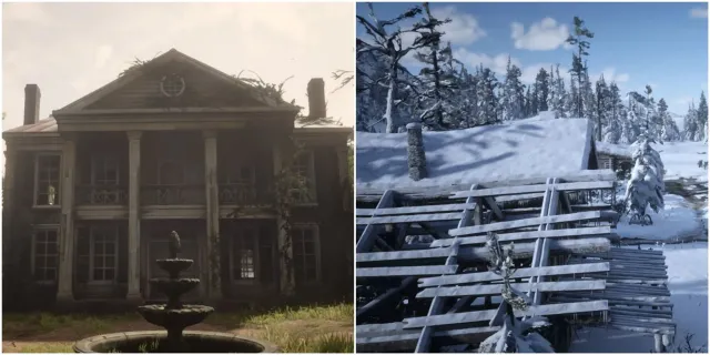 تصویر همه نقاط کمپینگ در Red Dead Redemption 2، رتبه بندی شده