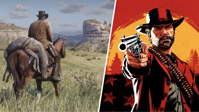 تصویر بازیکن Red Dead Redemption 2 "پایان جایگزین" وحشی را مدیریت می کند