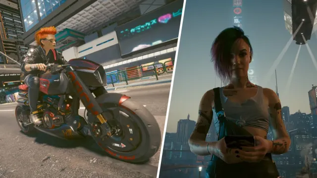 تصویر بازیکن Cyberpunk 2077 متوجه می‌شود که توسعه‌دهندگان مسیر مخفی در طول به‌روزرسانی‌ها وارد آن شده‌اند