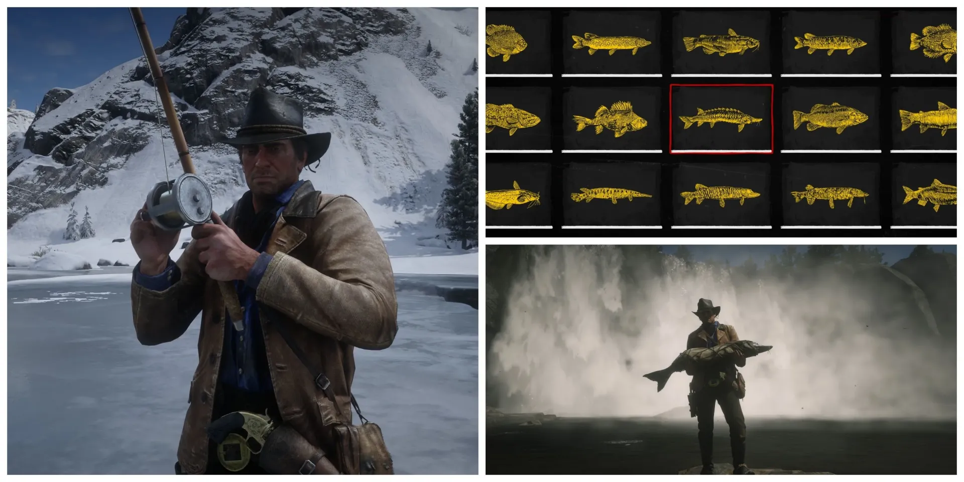 راهنمای ماهی‌های افسانه‌ای رد دد Red Dead Redemption 2 