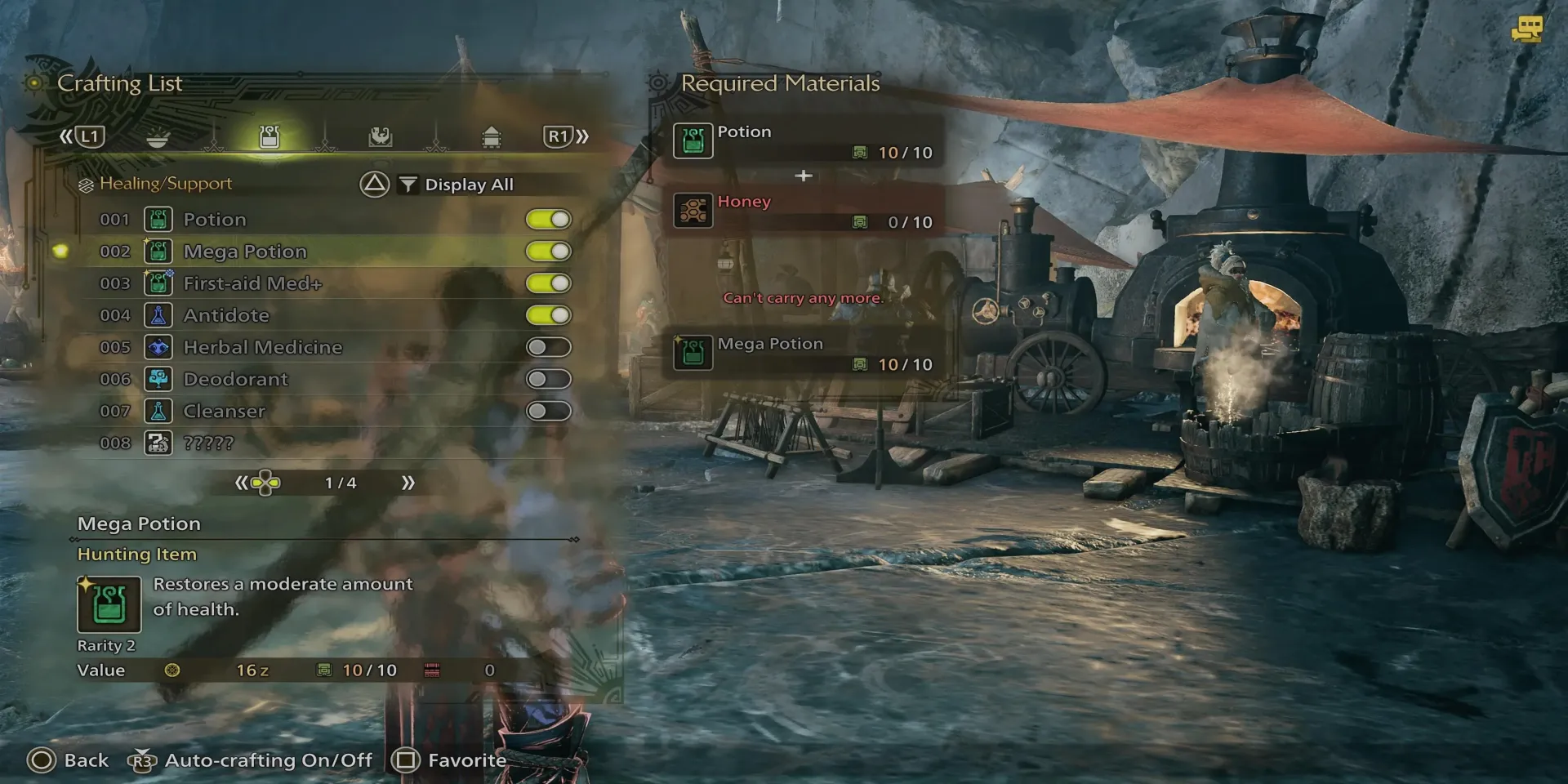راهنمای اتو کرفت Auto Crafting بازی Monster Hunter Wilds