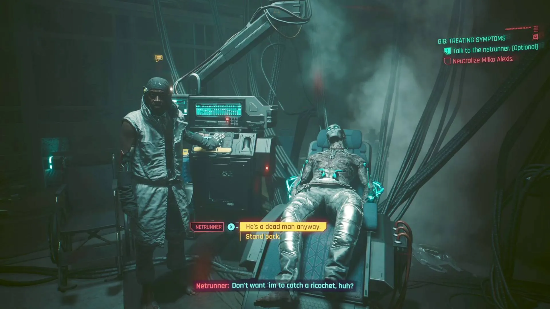 کشتن یا نجات میلکو؟ در Cyberpunk 2077 نشانه‌های درمان