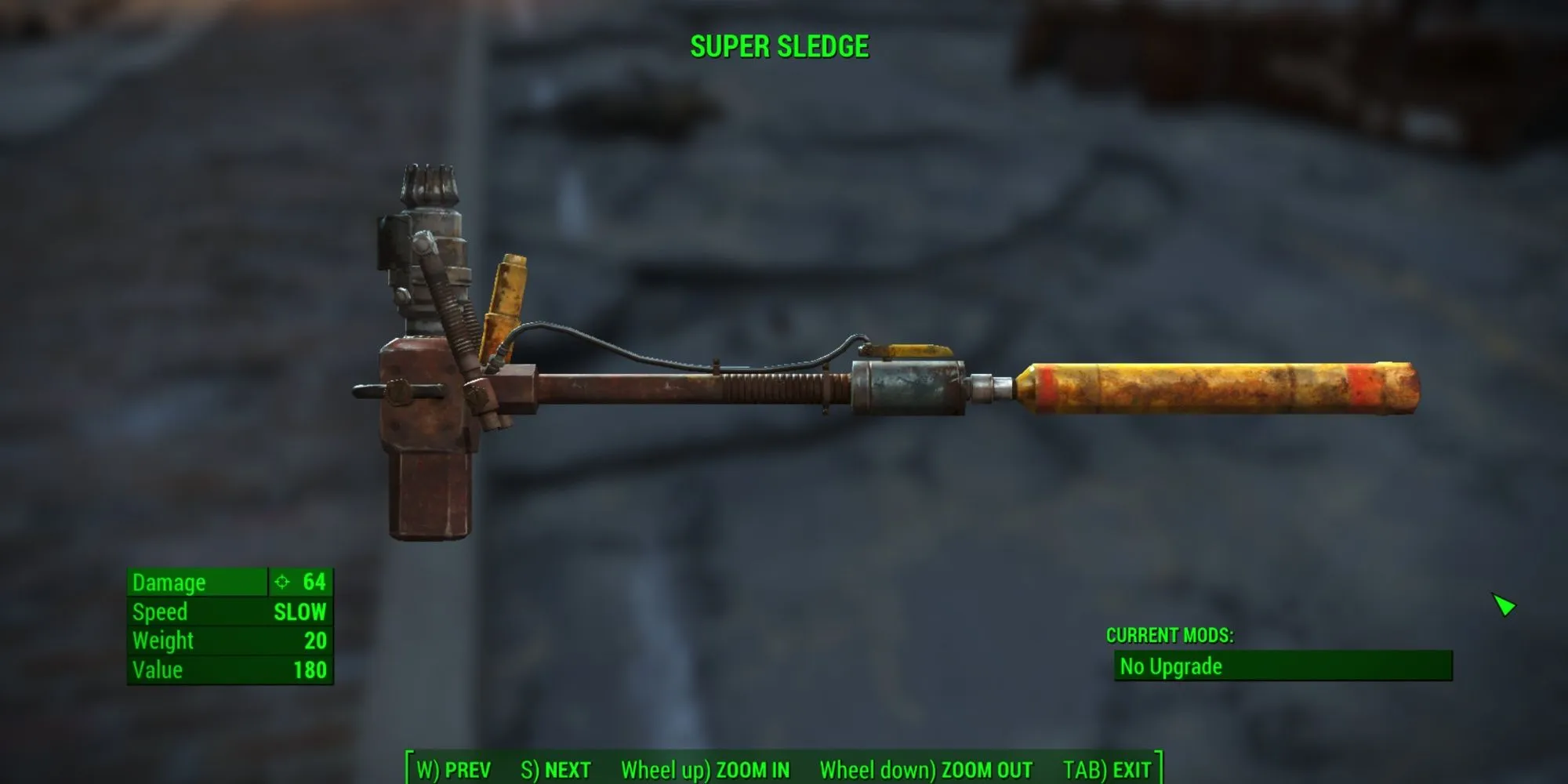 Super Sledge Melee Weapon Fallout 4