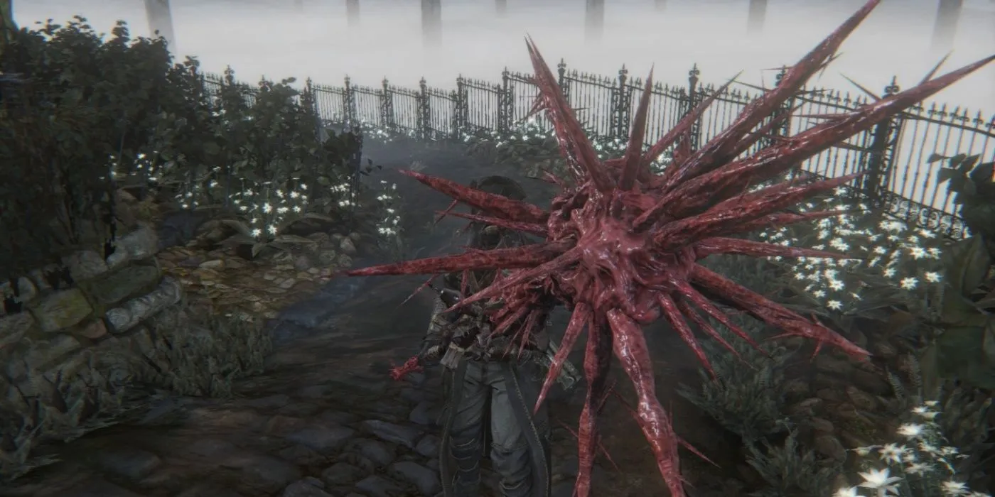 شکارچی که حالت تبدیل شده Bloodletter را در Bloodborne دارد.