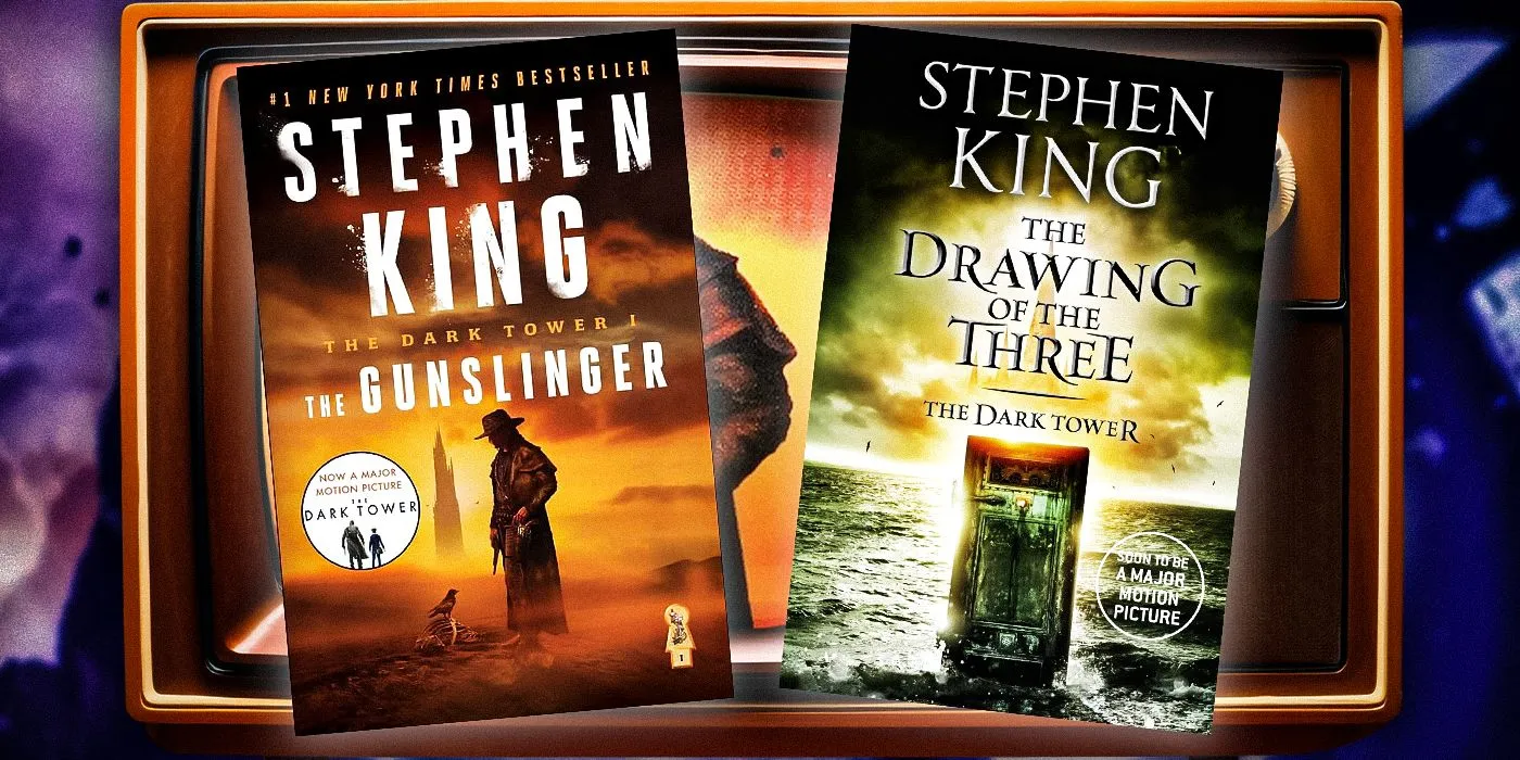 پس زمینه جلد کتاب The Gunslinger and The Drawing of the Three اثر استیون کینگ
