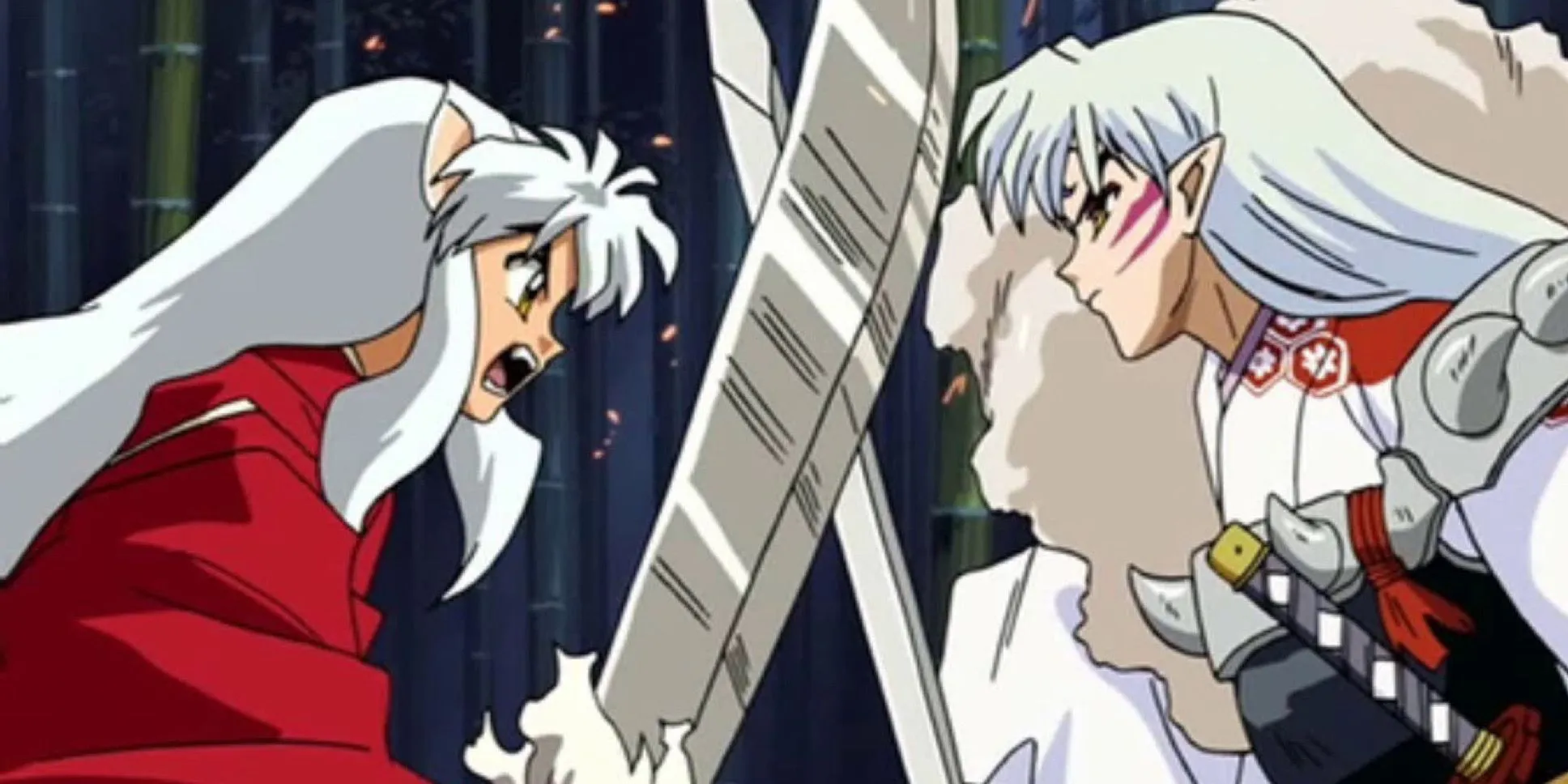 Inuyasha در Inuyasha: The Final Act با Sesshomaru مبارزه می‌کند
