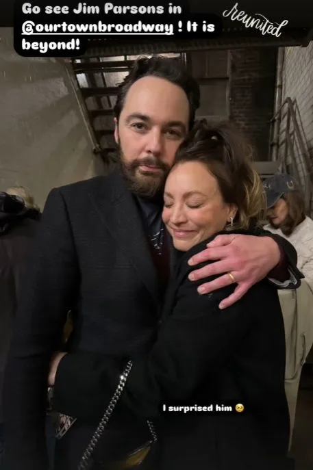 Jim Parsons Kaley Cuoco 5 Year Reunion