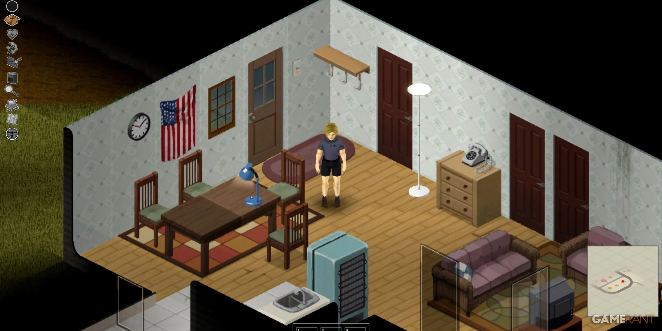 شخصیت با مدل موی جدید و شیک از مد اسفنجی مو در Project Zomboid Build 42